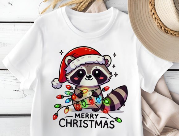 Download Christmas Raccoon Digital Download, Cute - Digital download Collection