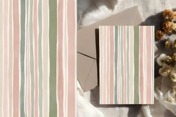 Download Painterly Pastel Stripe Pattern - Painterly Collection