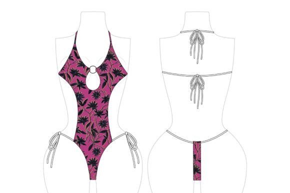 Download Romspattern™ TropiGaze Monokini - Pig Collection